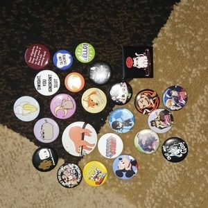 BUNDLE- Assorted Button Pins